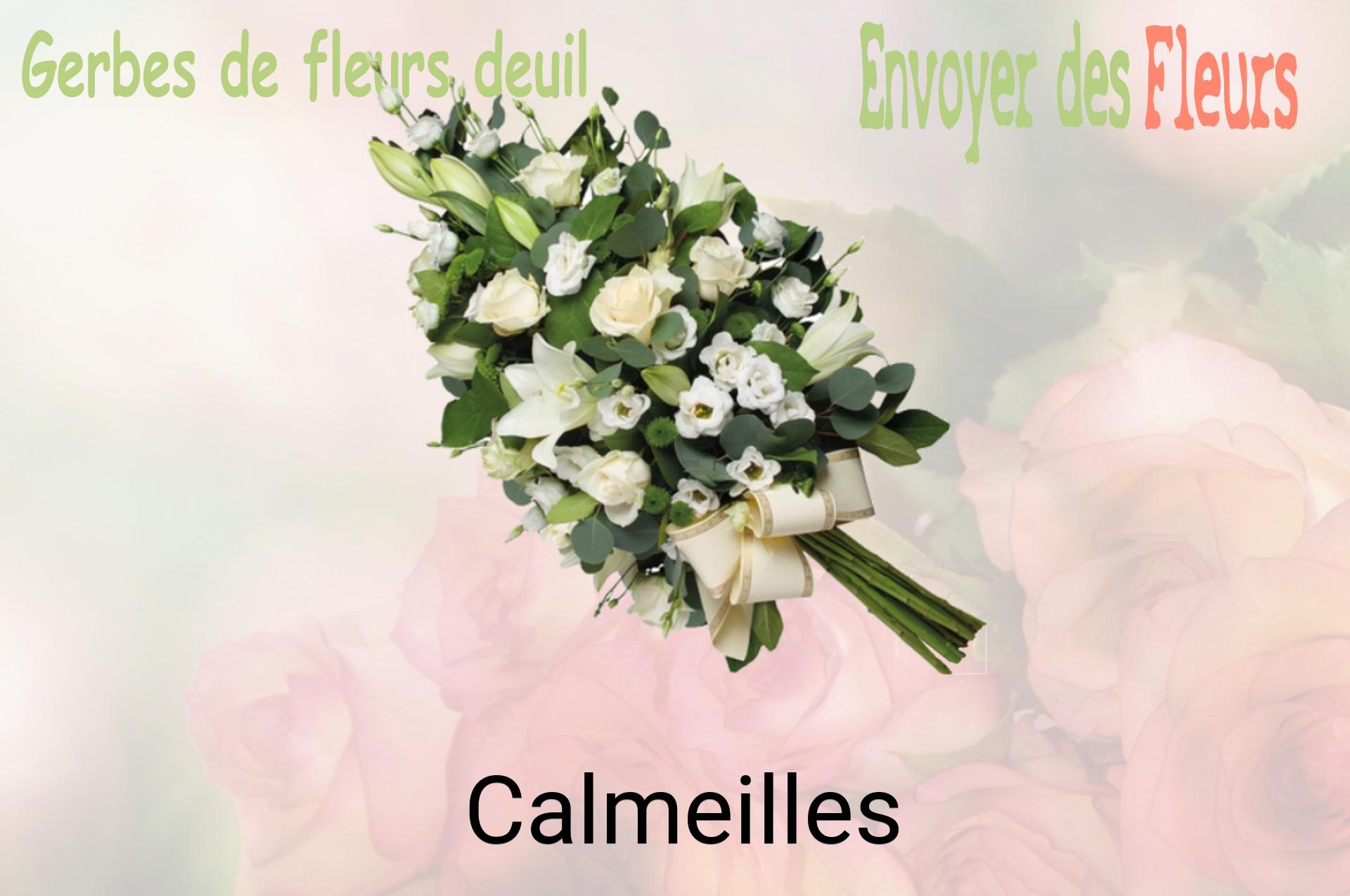 Gerbe de fleurs de deuil livrée à Calmeilles